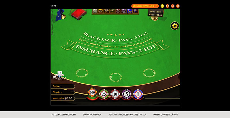 Bacanaplay European Blackjack