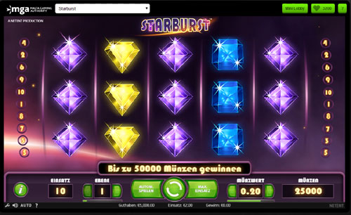 Starburst Automatenspiel