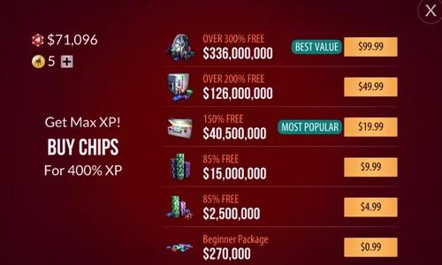 Zynga Shop Screenshot